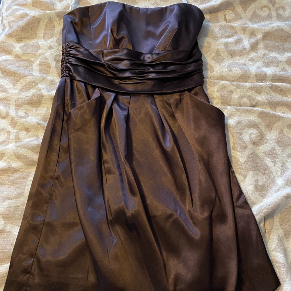 Cute brown cocktail dress! Only worn once!